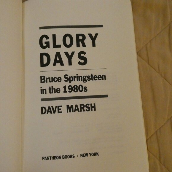 TWO (2) Bruce Springsteen Hard Cover Books. Glory Days and Down Thunder Road - Picture 5 of 16